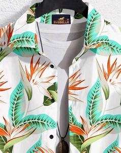 Tropical Print Short Sleeve Shirt