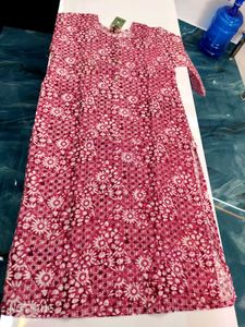 Women Floral Print Cotton Blend Straigh