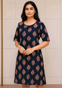 Printed Midi Dress