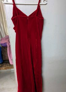 Red Velvet Mini Dress
