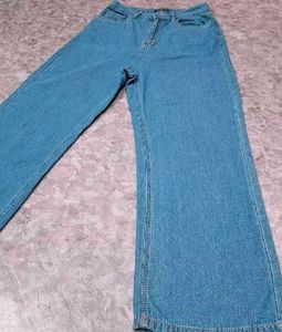 Zudio Wide Leg Denim Jeans(28&#34;)