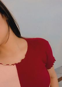 Maroon Pink Check