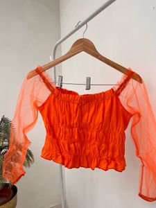 KASSUALLY Orange Top