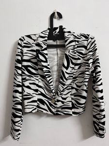 Zebra Print Blazer size-S/M