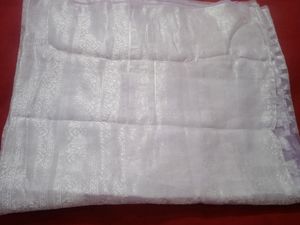 Beautiful Lavender Organza Saree