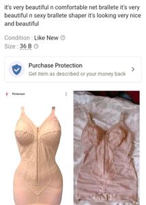 Vintage Style Bralette Shaper - 36B