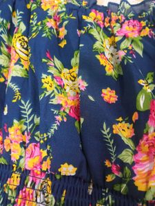 Floral Print Top, Size - M