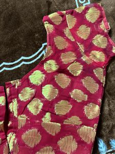 pure blouse  mahroon
