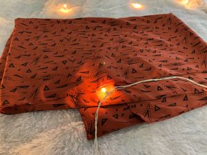 Orange Triangle Print Fabric
