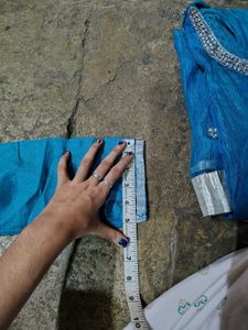 Teal Embellished Kurta Set