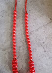 Red Beads/Pearl Necklace