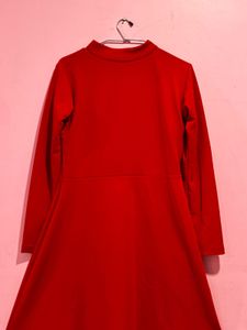 red full sleeve dress 🍓