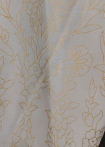 Cream Long Frock With Kothi