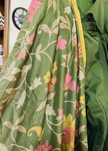 Green Floral Suit
