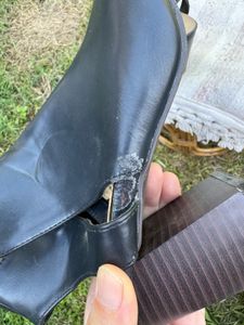 Black Open Toe Booties