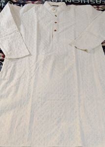 White Kurta For Man