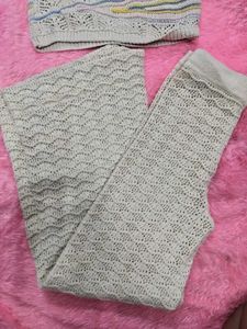 Knitted Crop Top &amp; Pants Set