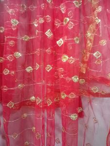 Bridal Red &amp; Gold Ghungatt