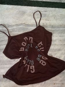 Y2K Brown Tank Top
