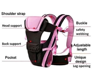 Pink &amp; Black Baby Carrier