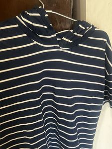 Striped Hoodie Dress