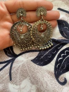 Boho Silver Dangle Earring Set