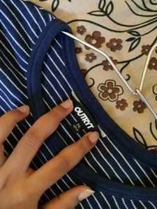 Striped Navy Blue T-Shirt