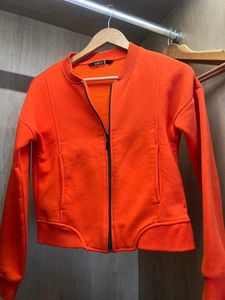 Orange bikers and casual Jacket