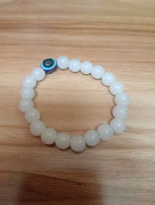 2 Black And White  Beaded Bracelet