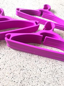Set Of 28 Magenta Clothes Hangers