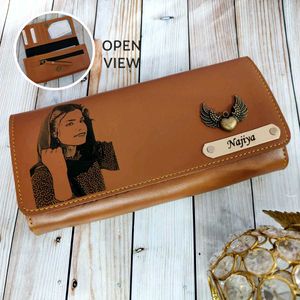 Personalized Brown Wallet
