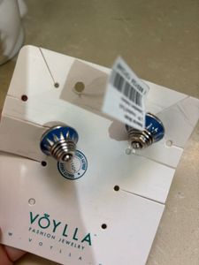 Kalbelia Blue Enamel Stud Earrings