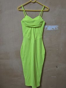 Neon Corset Bodycon Dress