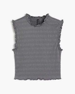 H&amp;M Smocked Crop Top