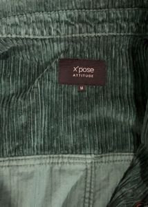 Green Corduroy Cropped Jacket