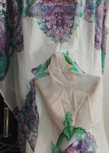 Floral Print Kaftan Top
