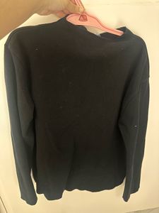 Black Mock Neck Long Sleeve Top