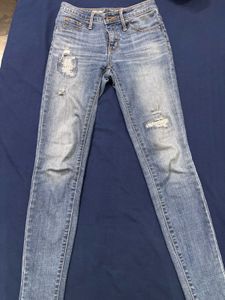 Distressed Denim Jeans