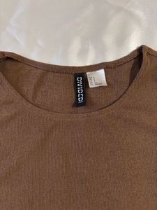 H&amp;M Brown Drawstring Dress