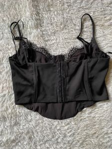 Black Lace Corset Top