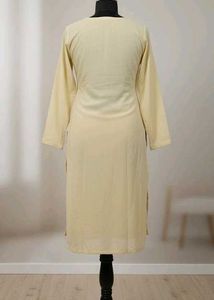 Beautiful Yellow Kurta And Churidaar