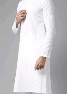 White Kurta And Pyjama