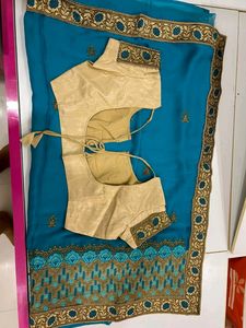 Women Plus  Size Saree With Blouse 4xl