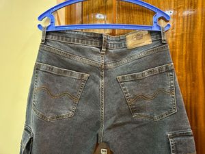 The souled store Grey Cargo Jeans