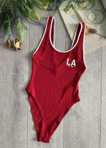 Red LA H&M Bodysuit size XS