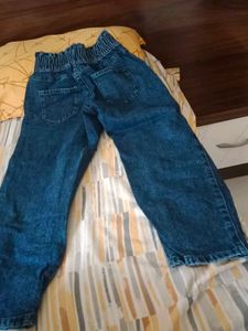 High-Waisted Denim Jeans