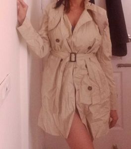 Beige Tenched Coat