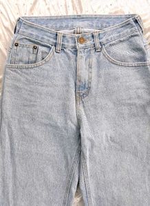 Light Wash Wide Leg Jean