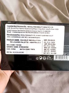 Makeup Revolution Eyeshadow Palette - Neutrals 2