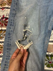 Distressed Denim Jeans